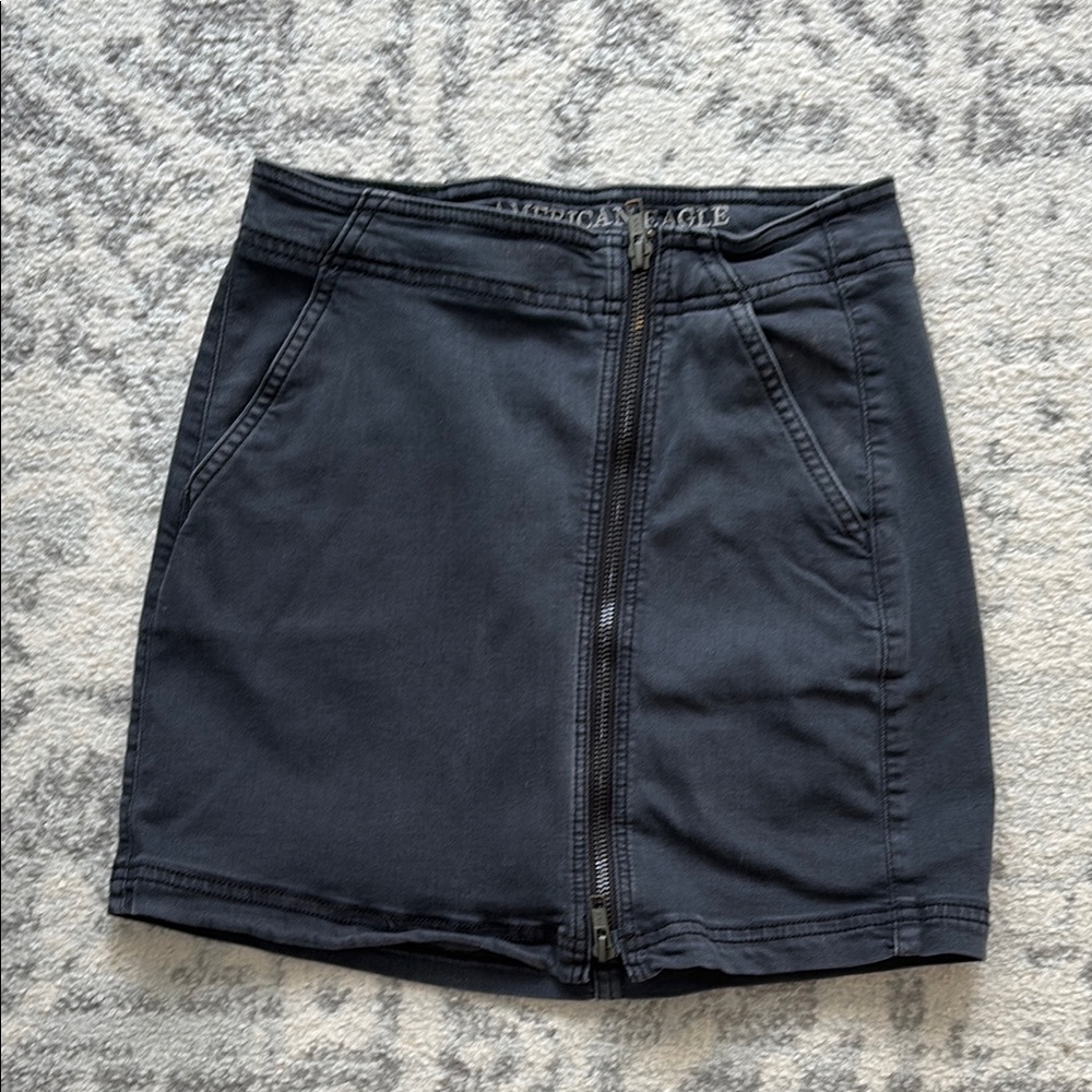 American Eagle Outfitters Women's Black Denim Skirt